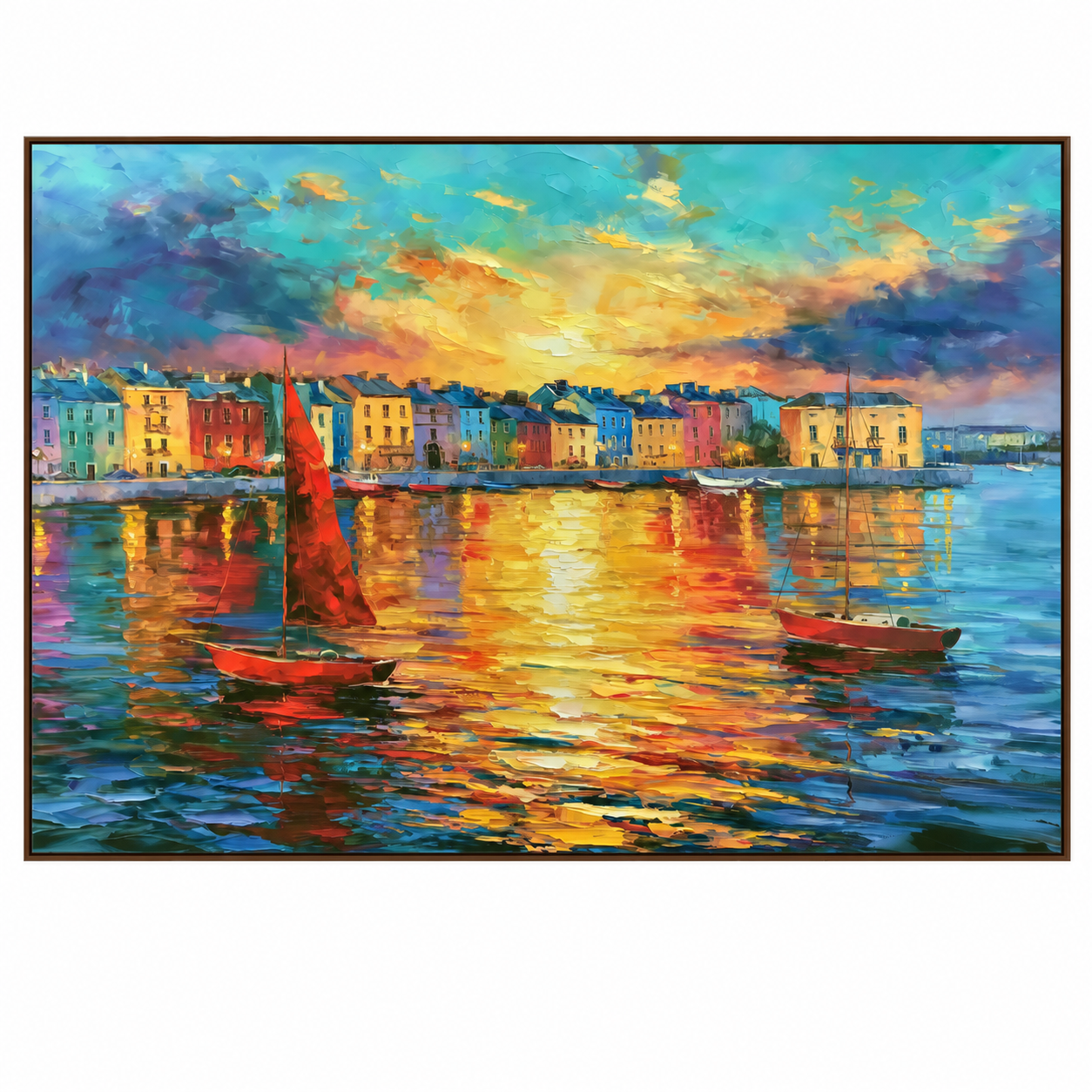 Harbor Sunset Reflections