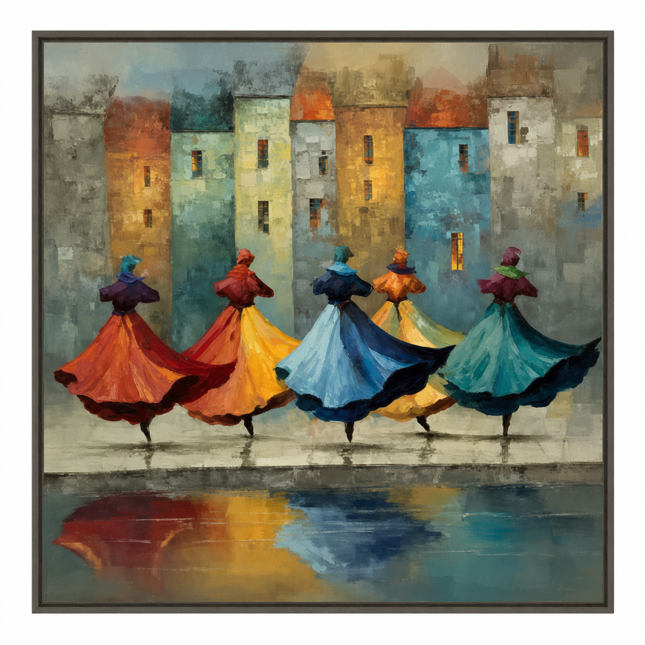Colorful City Dancers