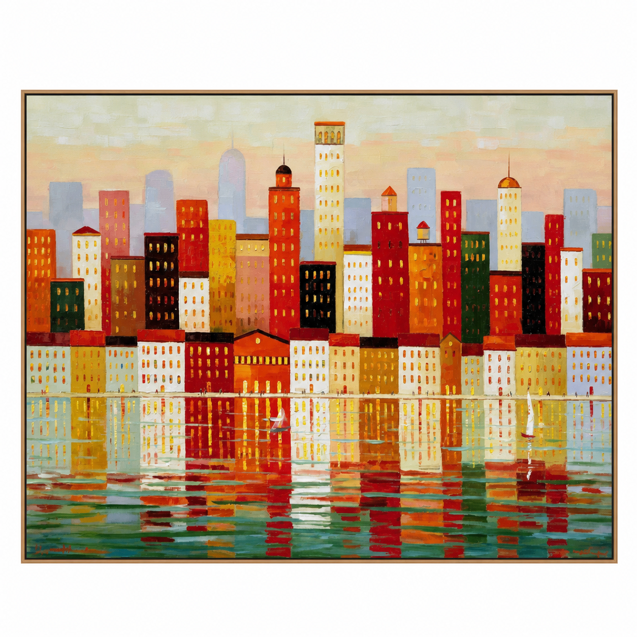 City Lights Reflection