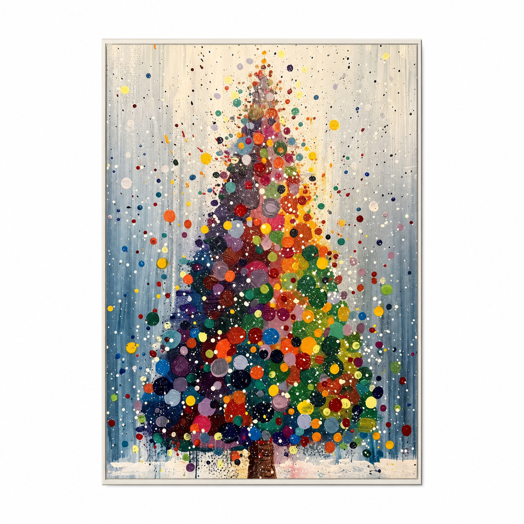 Colorful Christmas Tree Celebration