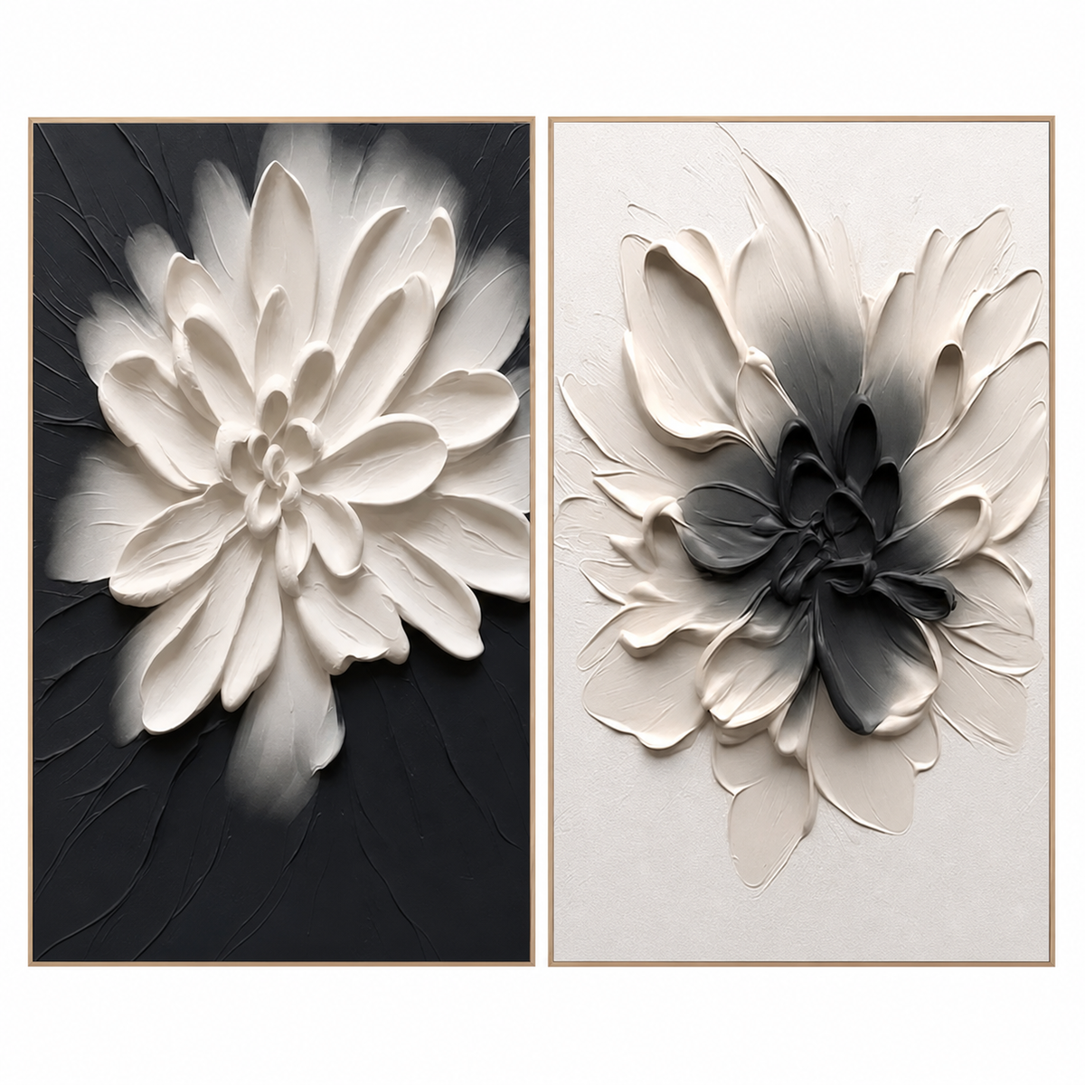 Monochrome Bloom Relief
