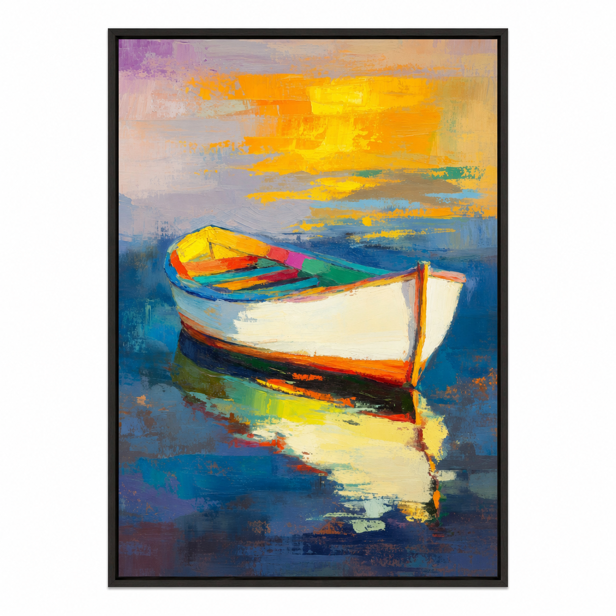 Sunset Harbor Boat