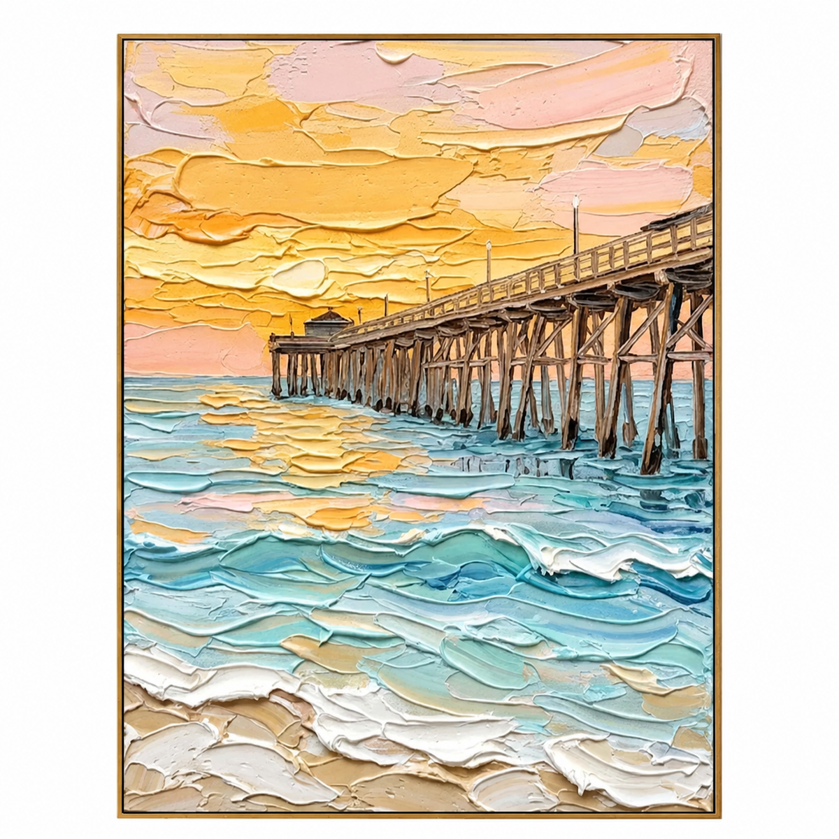 Golden Coastal Pier