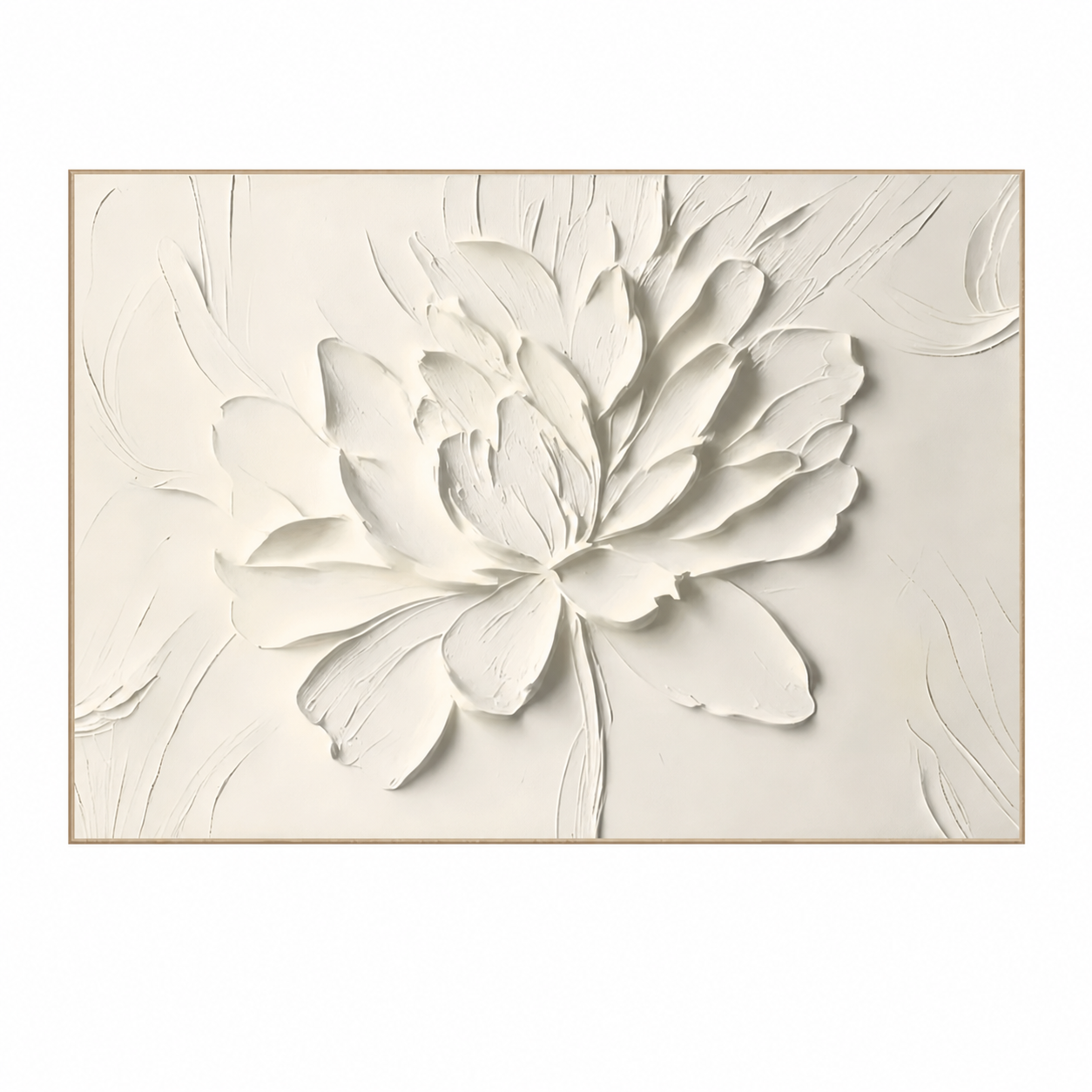 Ivory Floral Relief