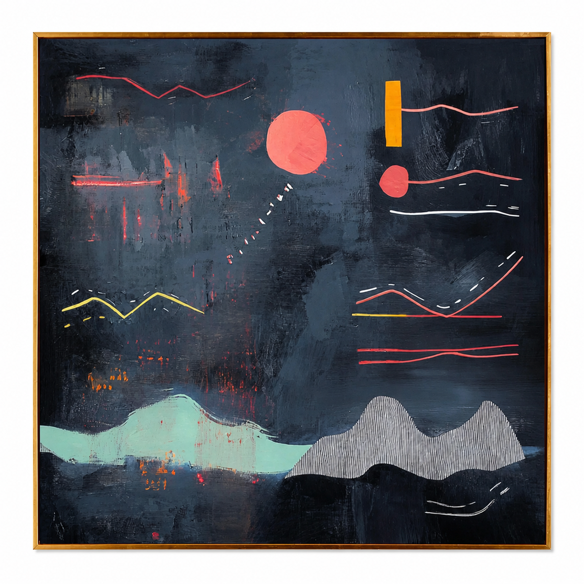 Midnight Abstract Flow