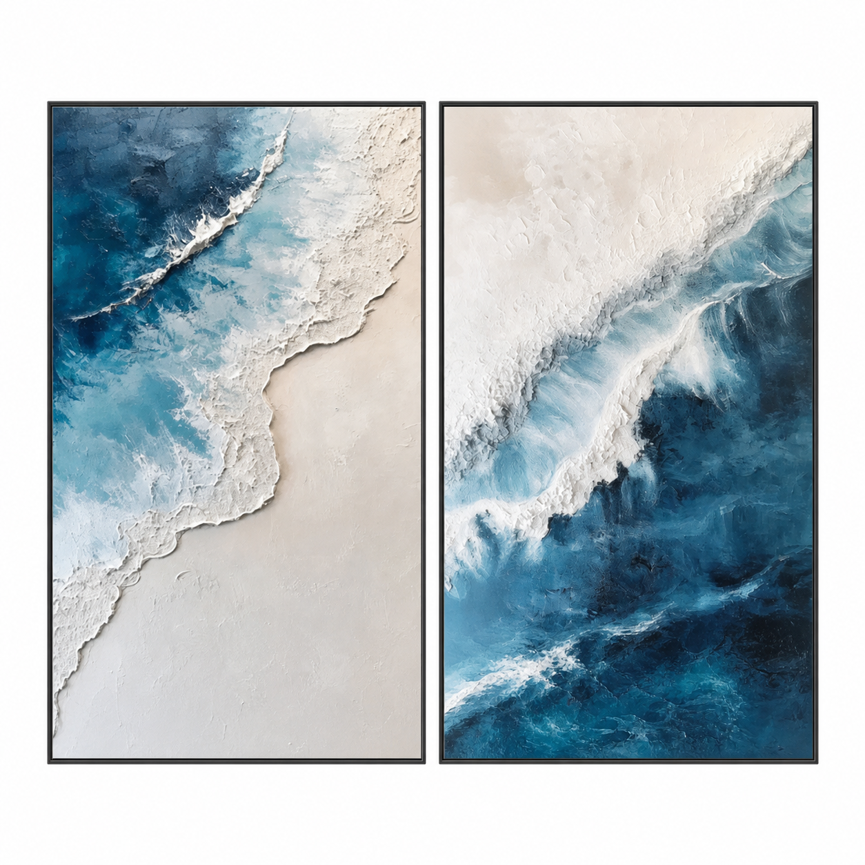 Azure Shore Diptych