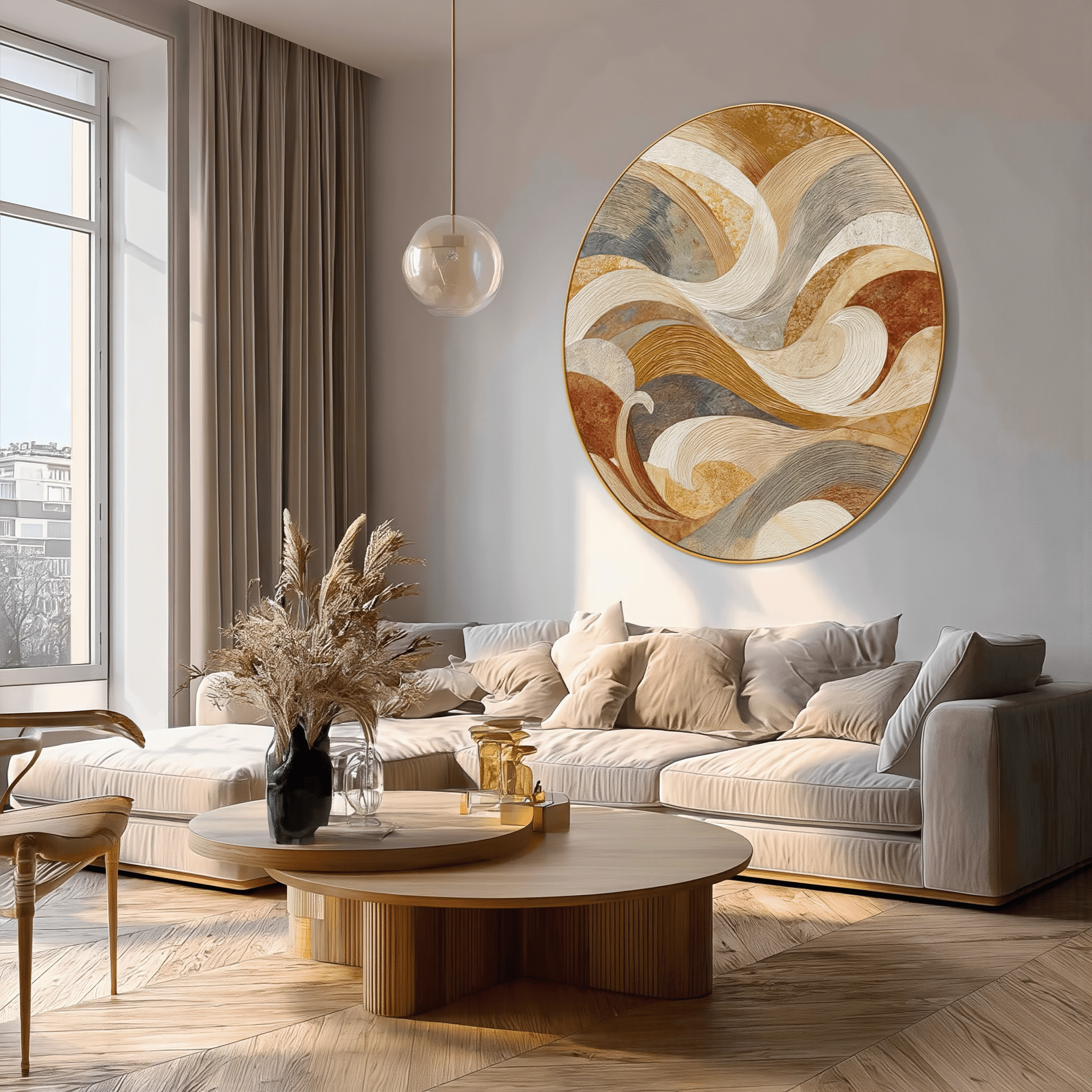 Round Wall Art RWA029 - Viarteart
